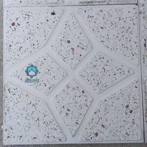 تصویر تکی نمونه خرید موزاییک حیاطی لوزی سفید